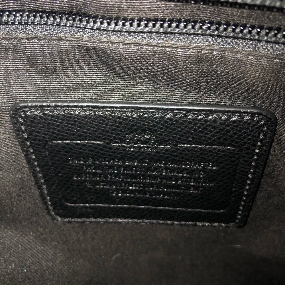 Coach Metropolitan Pebbled Leather Men's Laptop Bag with Detachable Strap
